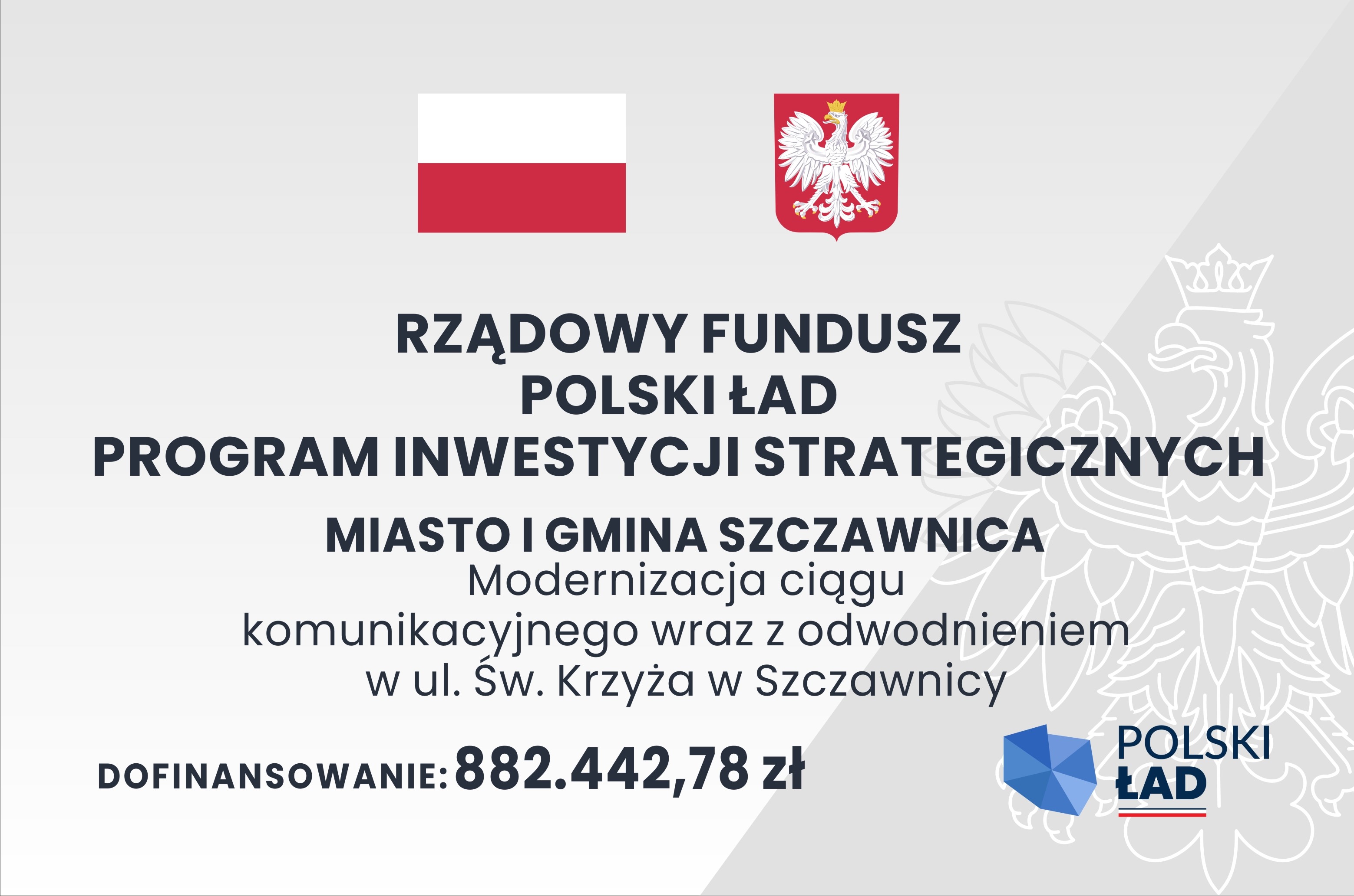 Tablica Rządowego Funduszu Polski Ład