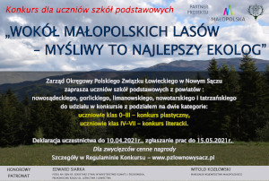 Konkurs plastyczny/literacki "Wokół małopolskich lasów - Myśliwy to najlepszy ekolog"