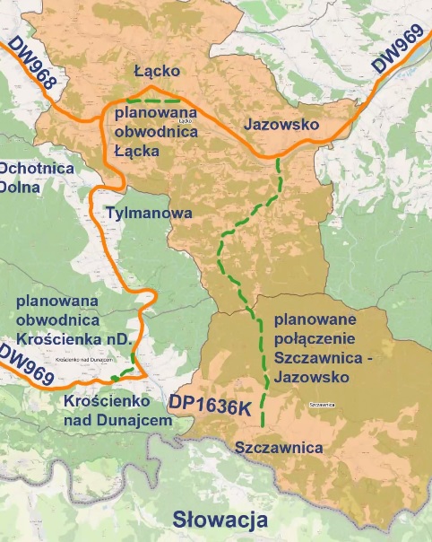 Planowanie nowego połączenia Szczawnica - Jazowsko