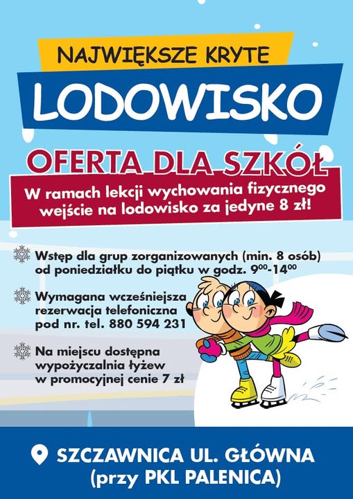 Kryte Lodowisko w Szczawnicy już czynne