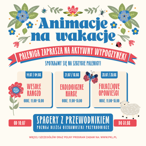 PKL Palenica zaprasza na aktywny wypoczynek podczas cyklu Animacje na wakacje