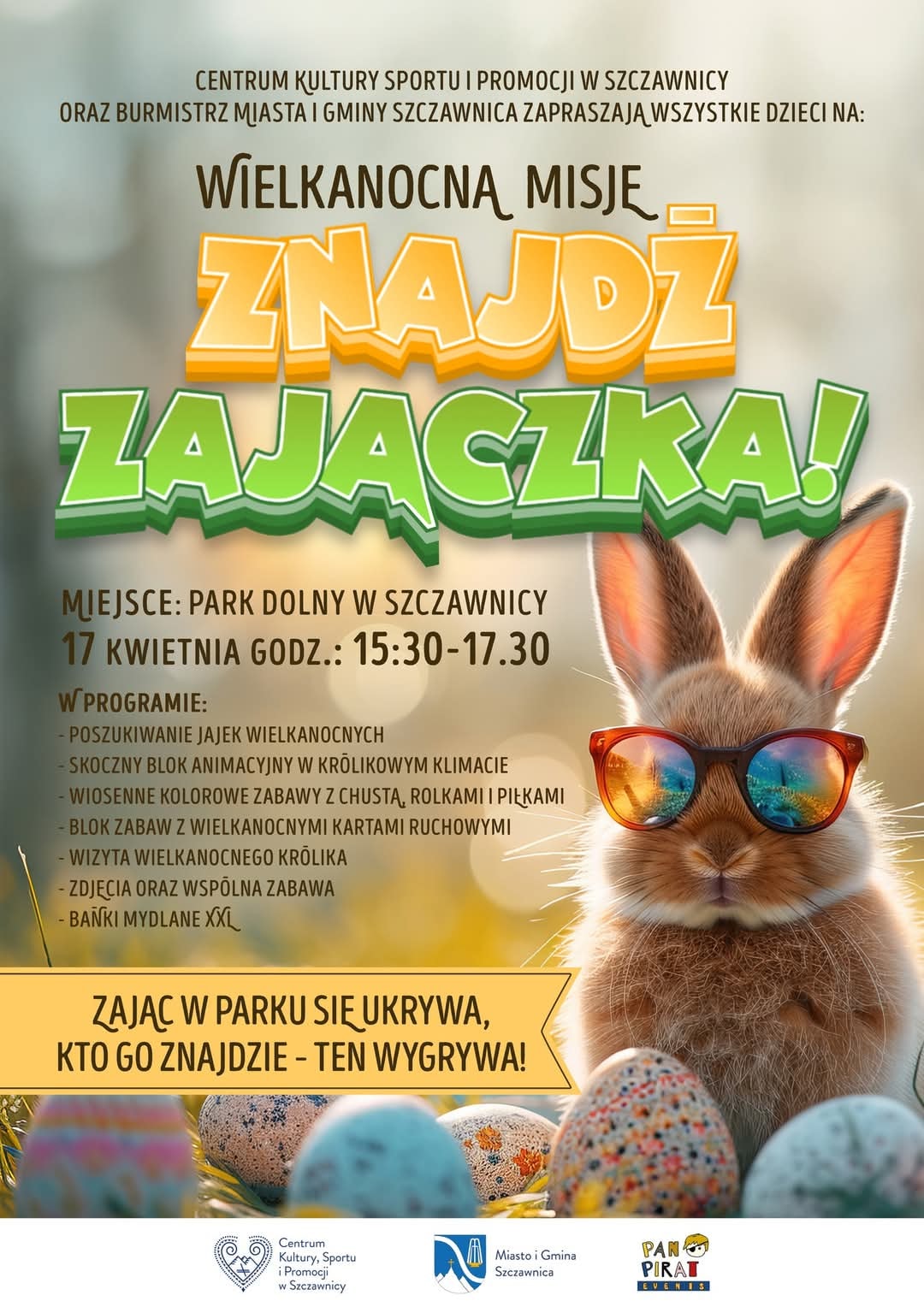 Zając w parku się ukrywa – kto go znajdzie, ten wygrywa!